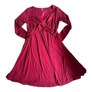 Rosegal Women’s Plus Size 18 2X Red Maroon Dress NWT